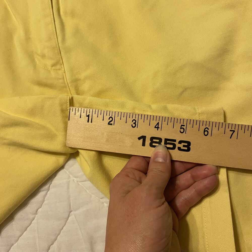 Lauren Ralph Lauren Chino Shorts Women’s Size 12 Yellow Denim 100% Cotton - Picture 14 of 16